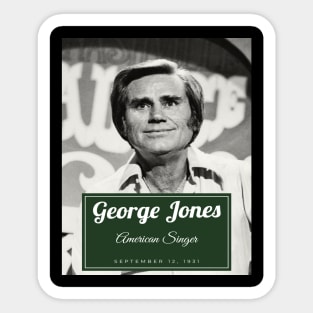 George Jones Sticker